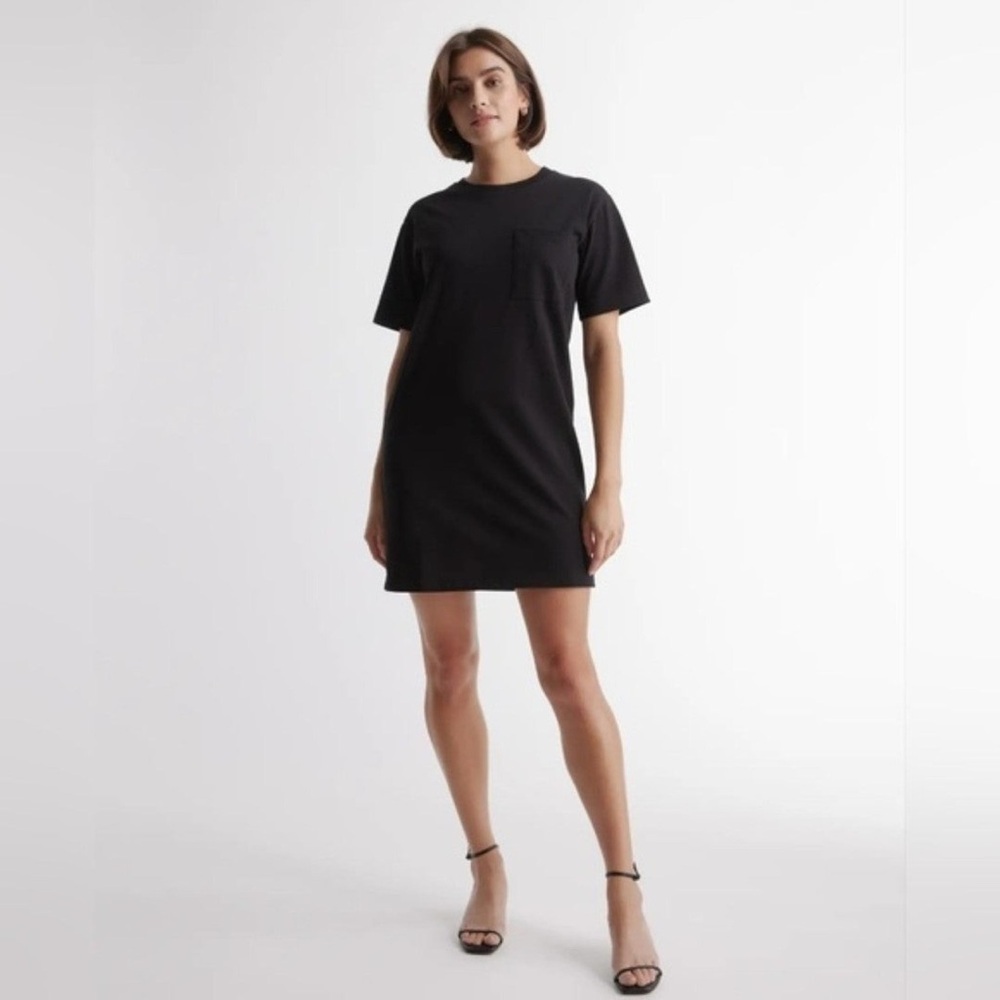 quince organic cotton relaxed fit t-shirt mini dress